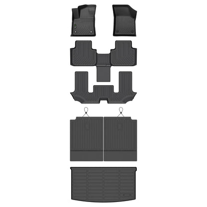 HAFIDI® Floor Mats & Cargo Liner Set Fit for 2023-2027 Kia NIRO & NIRO Hybrid (Not for NIRO EV &NIRO PHEV) All Weather Protection TPE Anti-Slip Floor Liners Custom Accessories -Black