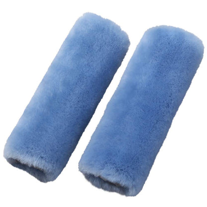OGLAND 2 Pack Sheepskin Car Seat Belt Cover Pads | Wool Seatbelt Cushions