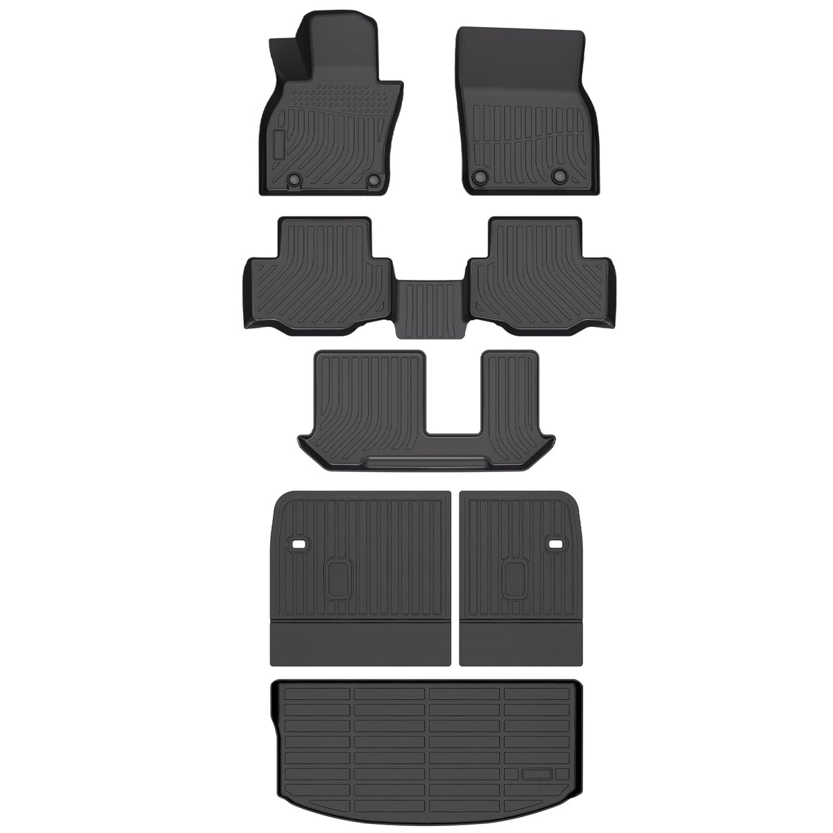 HAFIDI® Floor Mats & Cargo Liner Set Fit for 2023-2027 Kia NIRO & NIRO Hybrid (Not for NIRO EV &NIRO PHEV) All Weather Protection TPE Anti-Slip Floor Liners Custom Accessories -Black