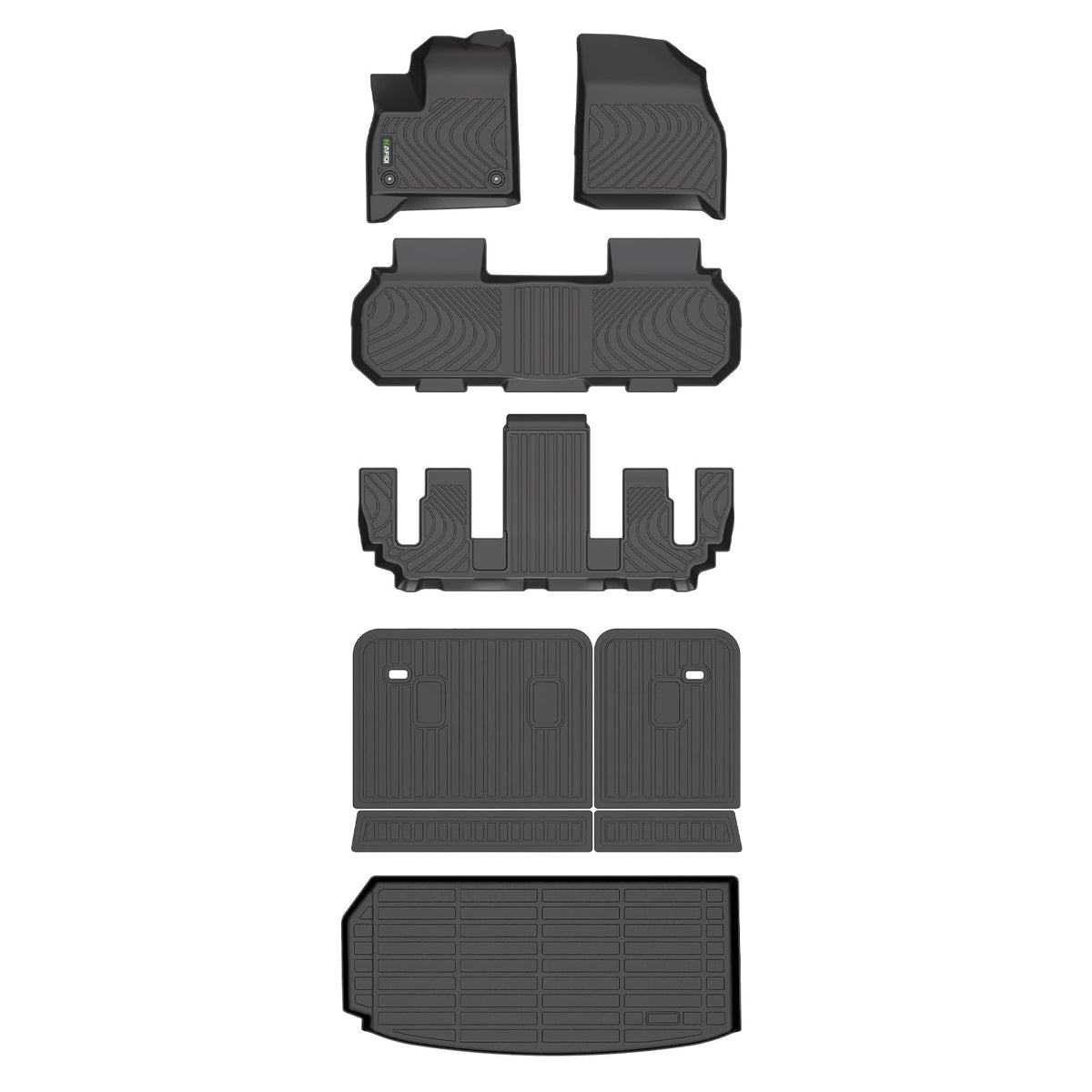 HAFIDI® Floor Mats & Cargo Liner Set Fit for 2023-2027 Kia NIRO & NIRO Hybrid (Not for NIRO EV &NIRO PHEV) All Weather Protection TPE Anti-Slip Floor Liners Custom Accessories -Black