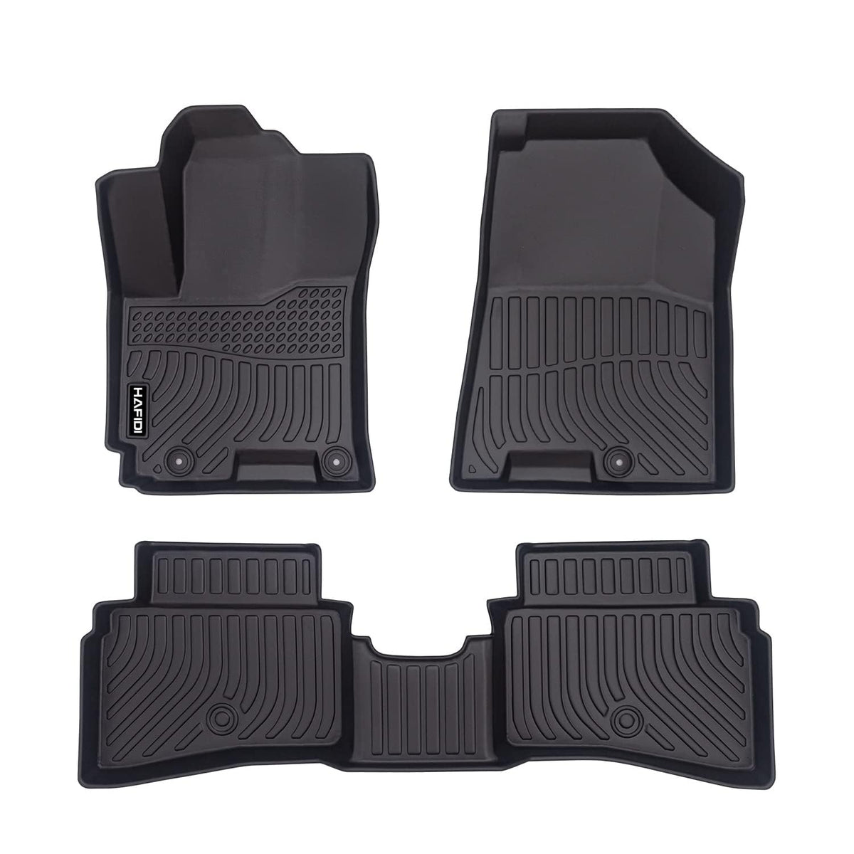 Floor Mats Custom for Toyota Corolla 2009-2013 All Weather Protection TPE Heavy Duty Non-Slip Automotive Floor Liners Fits Front& 2nd Row Full Set Accessories, Black
