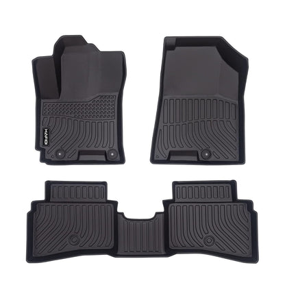 Floor Mats Custom for Toyota Corolla 2009-2013 All Weather Protection TPE Heavy Duty Non-Slip Automotive Floor Liners Fits Front& 2nd Row Full Set Accessories, Black