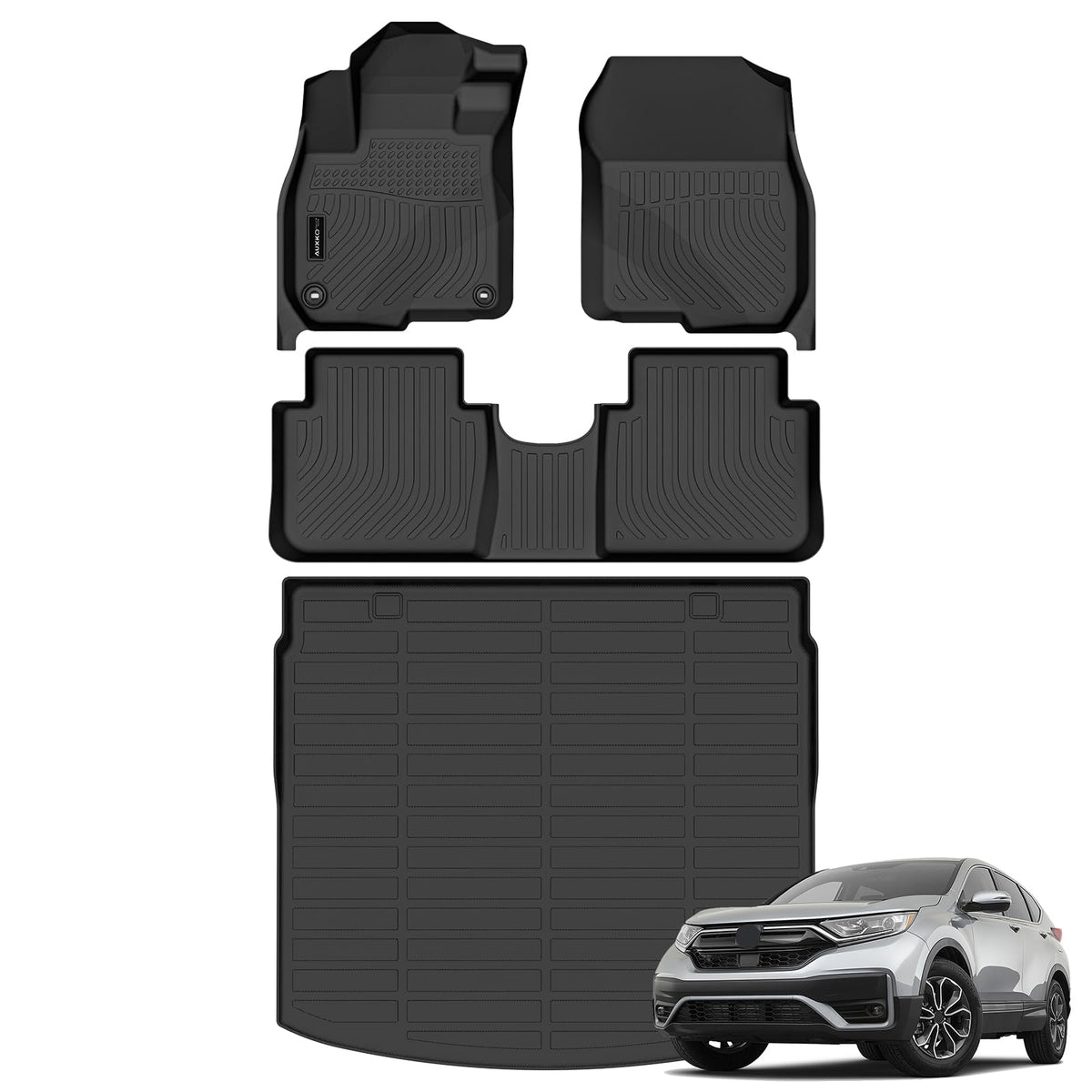 AUXKO All Weather Floor Mats for Honda Accord Sedan 2013-2017