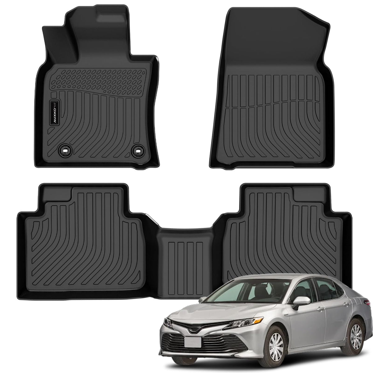 AUXKO All Weather Floor Mats for Toyota Camry 2025 2026 Include Hybrid
