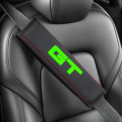 Seatbelt Shoulder Strap Pads, Car Seat Belt Protector Cover Compatible with Mustang GT, Universal Car Seatbelt Cover Interior Accessories.
