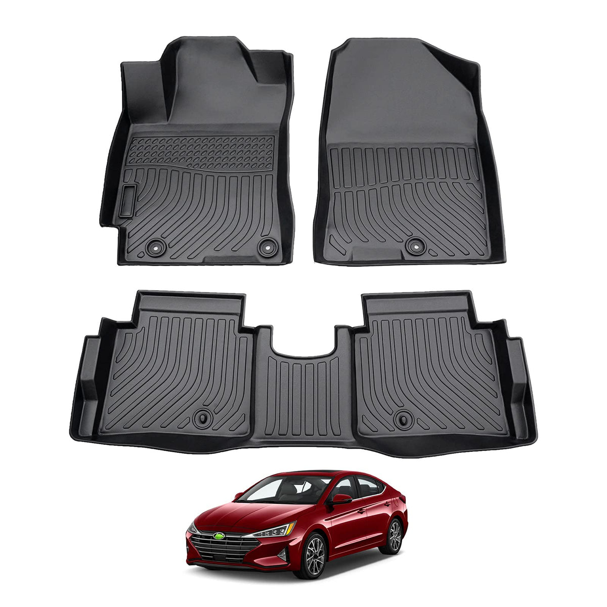 Cartist Floor Mats Fit for Honda HR-V HRV 2023 2024 2025 2026 (Include Hybrid) All Weather Floor Liners Front & 2nd Row Floor Mat for HRV Heavy Duty