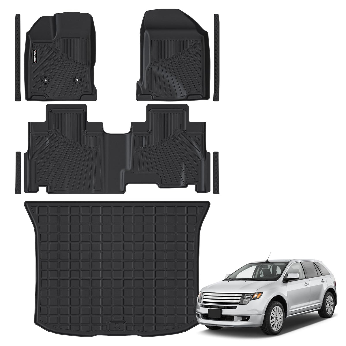 All Weather Floor Mats Full Sets for 2015-2020 Chevy Chevrolet Suburban