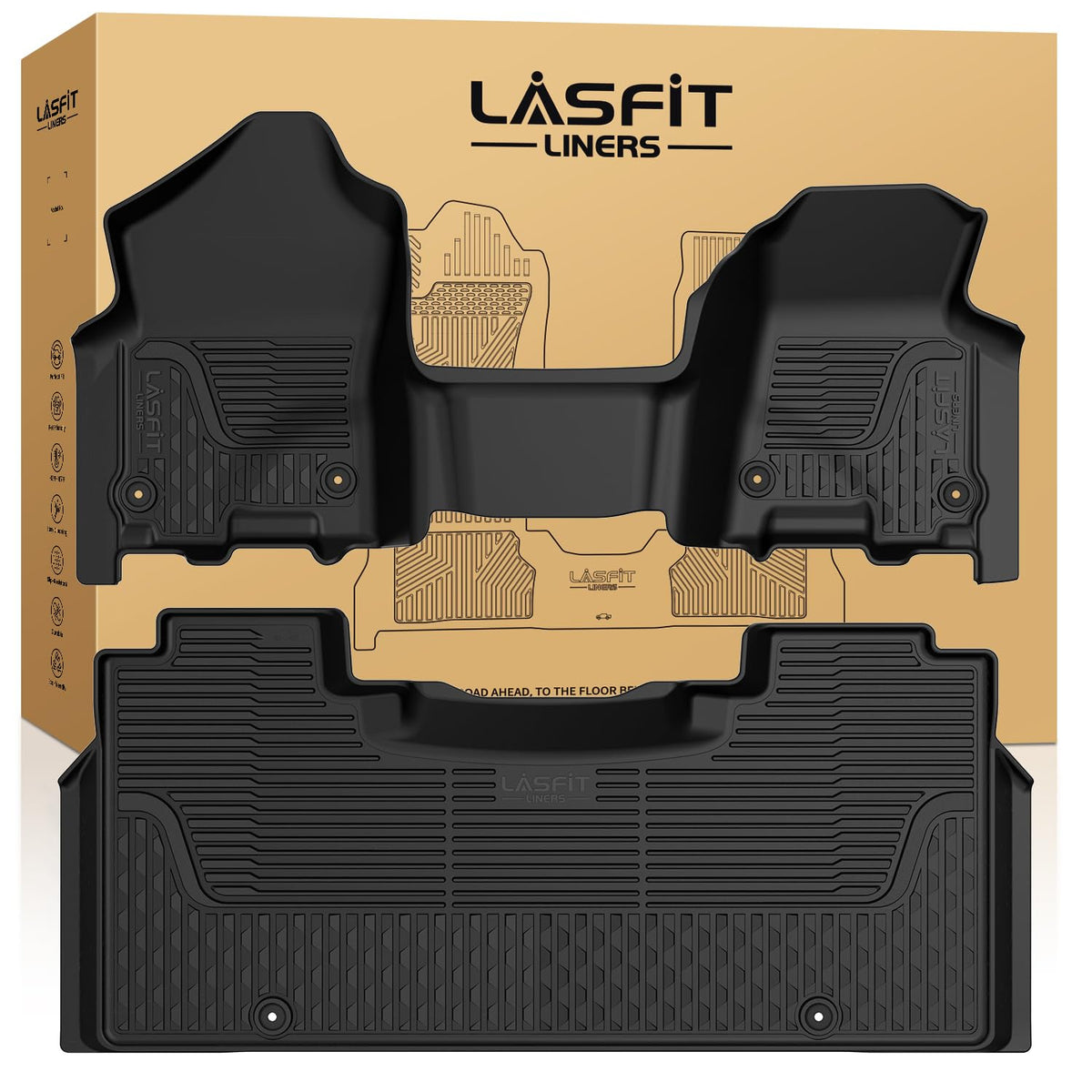LASFIT Floor Mats for Dodge Durango 7-Seat Models 2013-2026 2027