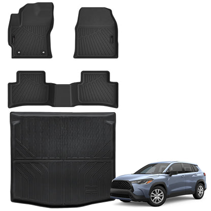 AUXKO All Weather Floor Mats for Toyota Camry 2025 2026 Include Hybrid