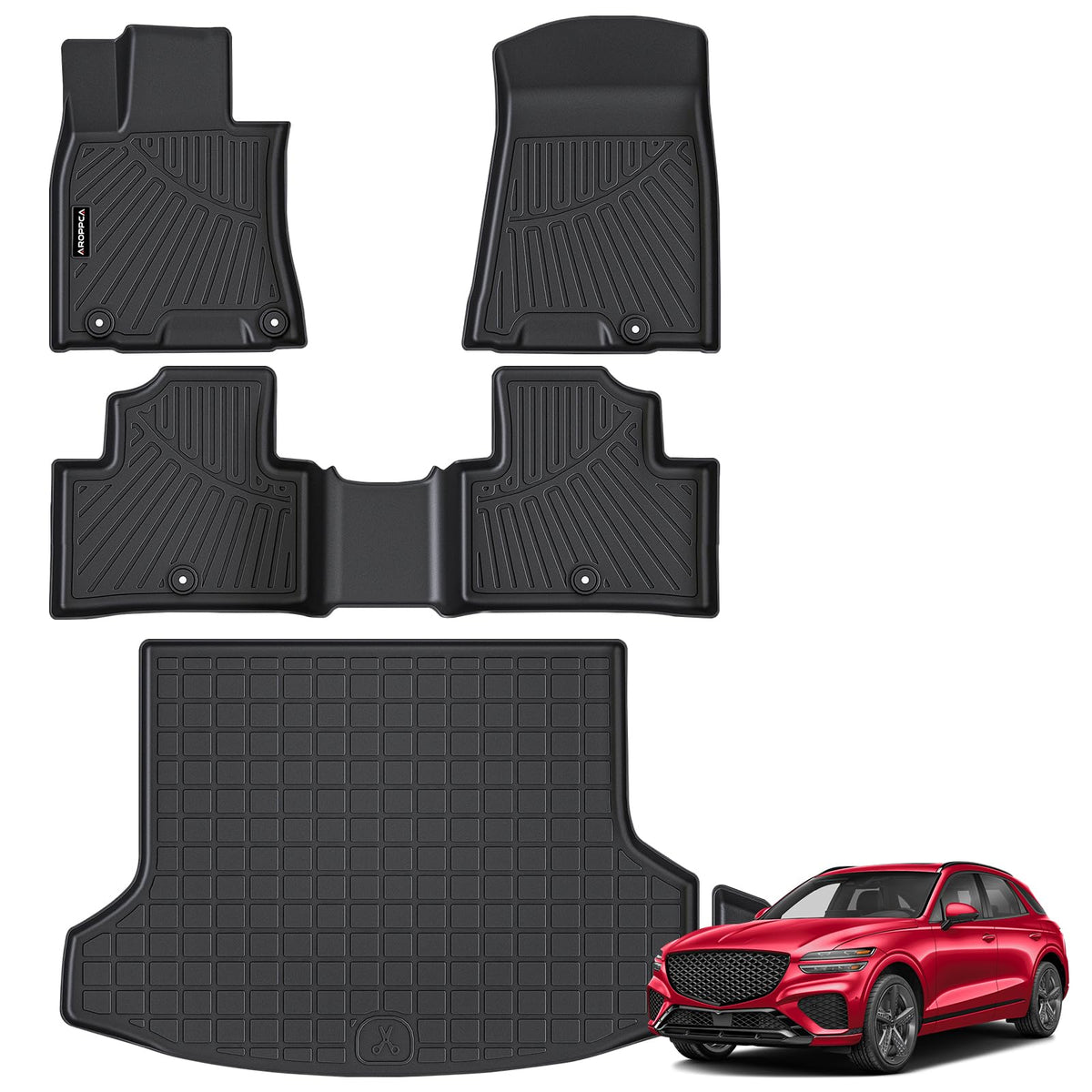 All Weather Floor Mats Full Sets for 2015-2020 Chevy Chevrolet Suburban