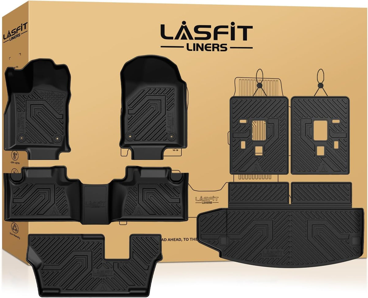 LASFIT Floor Mats for Dodge Durango 7-Seat Models 2013-2026 2027