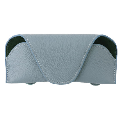 Magnetic Sunglass Holder for Car Visor Clip, Leather Car Glasses Holder, Visor Accessories Eyeglasses Holder Glasses Storage Case (02-Grey)