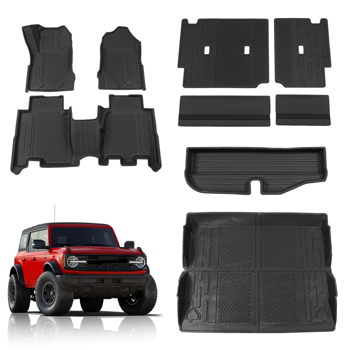 Rongtaod Floor Mats Set for 2021-2026 Kia Sorento 6&7 Seats Accessories