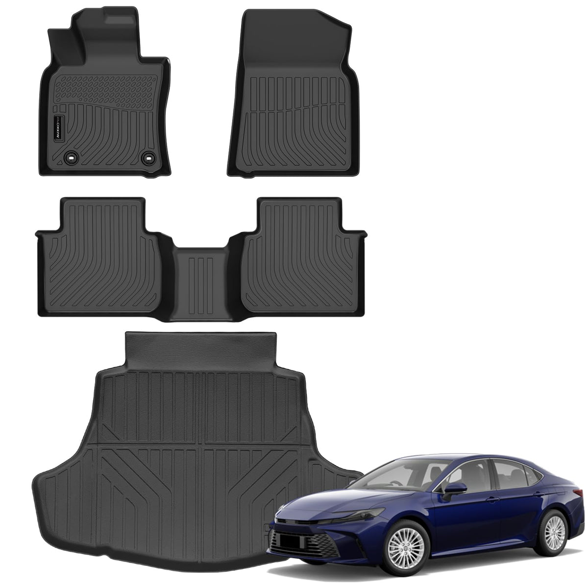 AUXKO All Weather Floor Mats for Toyota Camry 2025 2026 Include Hybrid