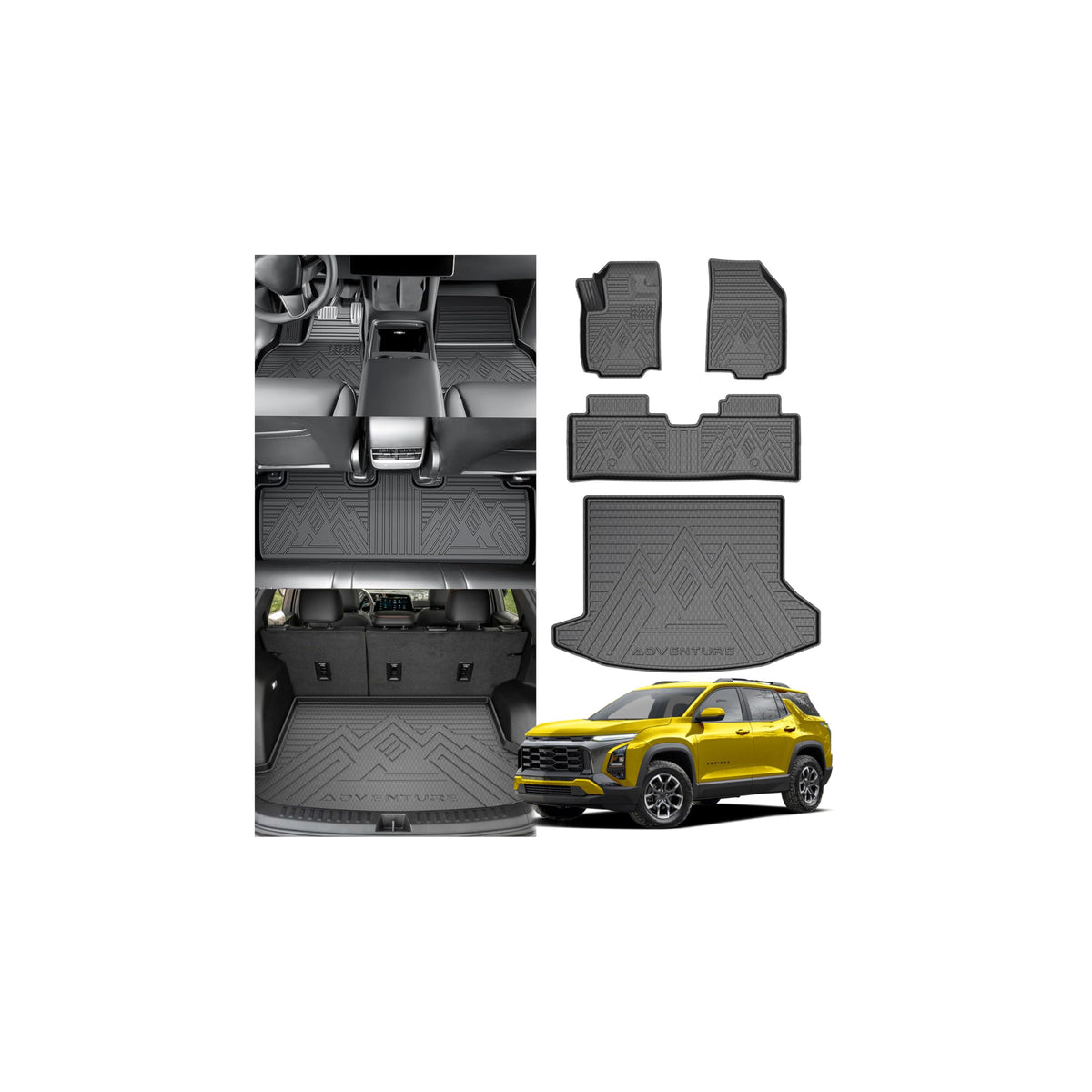 KUST Custom Fit Floor Mats for 2019-2025 2026 Nissan Altima Accessories All Weather Floor Mat Carpet Liners Front Rear 2 Row Seat Black Liner TPE