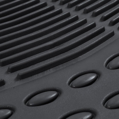 FlexTough Contour Liners - Deep Dish Heavy Duty Rubber Floor Mats for Car SUV Truck & Van - All Weather Protection - Odorless (Original)