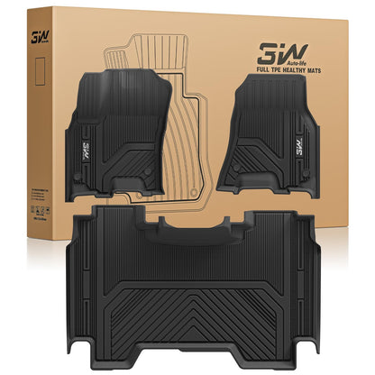3W Floor Mats for Chevrolet Chevy Colorado/GMC Canyon Crew Cab 2023-2026