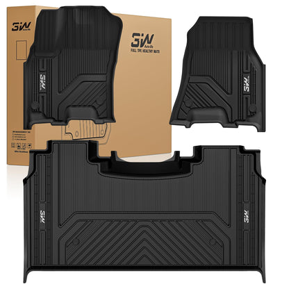 3W Floor Mats for Chevrolet Chevy Colorado/GMC Canyon Crew Cab 2023-2026