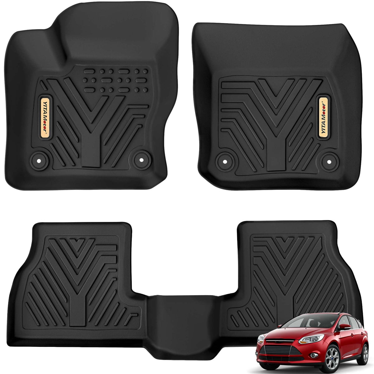 YITAMOTOR Mats for Chrysler Pacifica 2017-2027 7/8 Passenger (No Hybrid)
