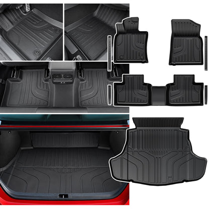 Floor Mats for Toyota RAV4 2019-2025 Hybrid & Gas, with Cargo Mat