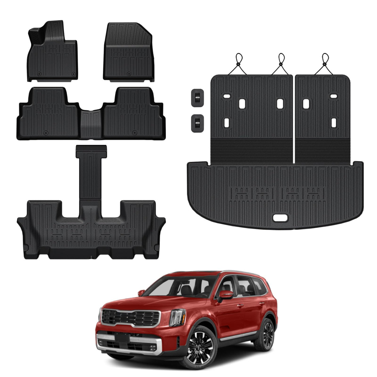 Floor Mats for 2020-2025 Kia Soul Accessories (w/o Subwoofer)