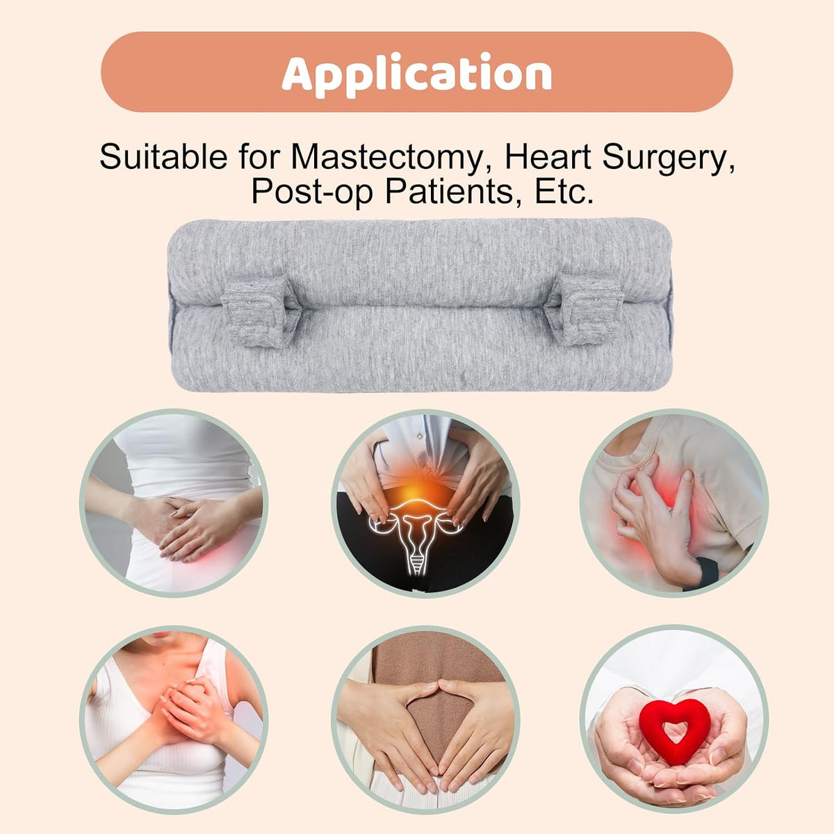 Seat Belt Pillow Post Surgery for Mastectomy and Heart Surgery