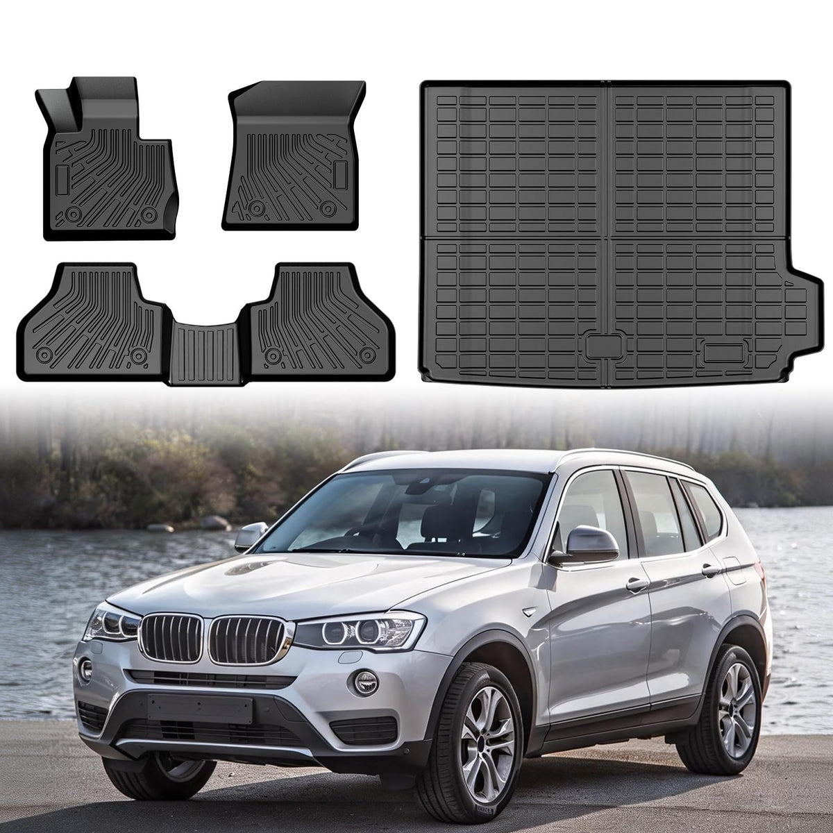 Cartist Floor Mats Fit for Honda HR-V HRV 2023 2024 2025 2026 (Include Hybrid) All Weather Floor Liners Front & 2nd Row Floor Mat for HRV Heavy Duty