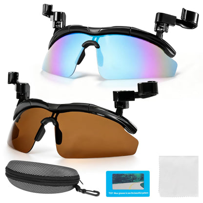 DEECOZY Outdoor Polarized Sunglasses, Fishing Cycling Traveling Flip Cover UV Protection Sunglasses That Can Clip on the Cap