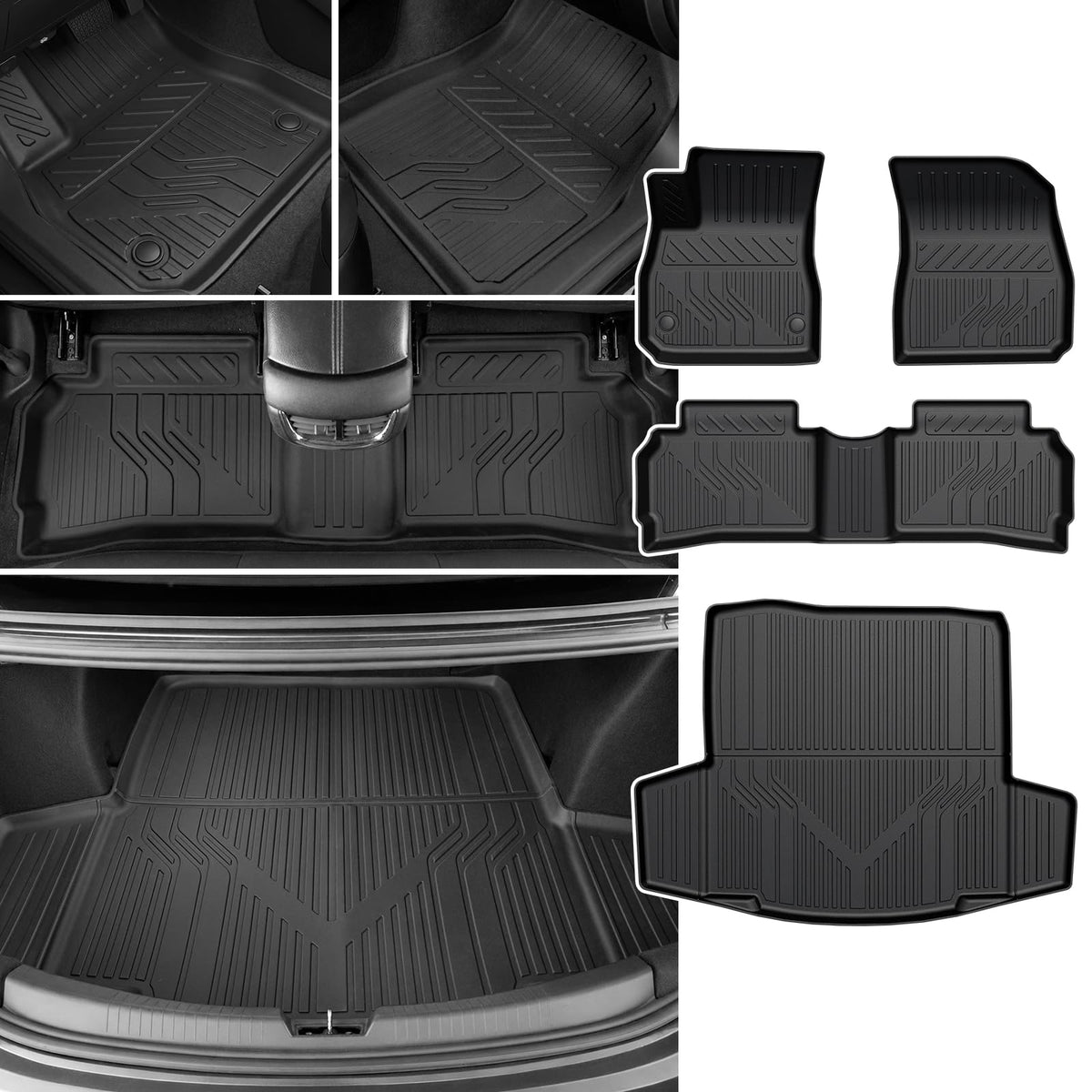 Floor Mats for Dodge Durango 2016-2026 7 Seats w/Bench Seats
