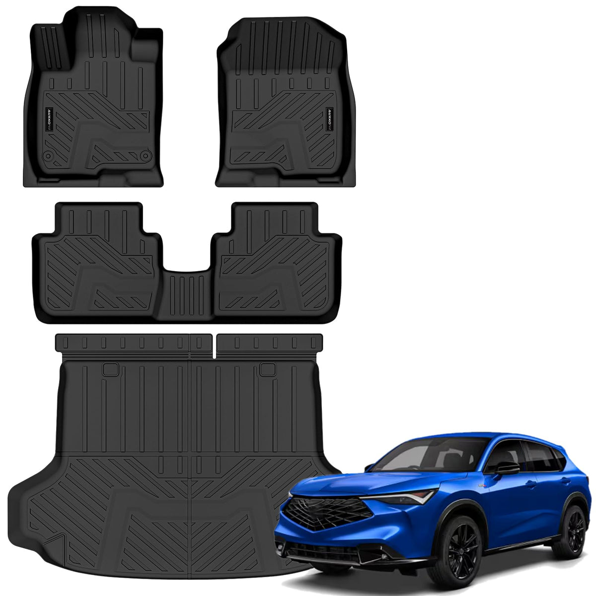 AUXKO All Weather Floor Mats for Honda Accord Sedan 2013-2017