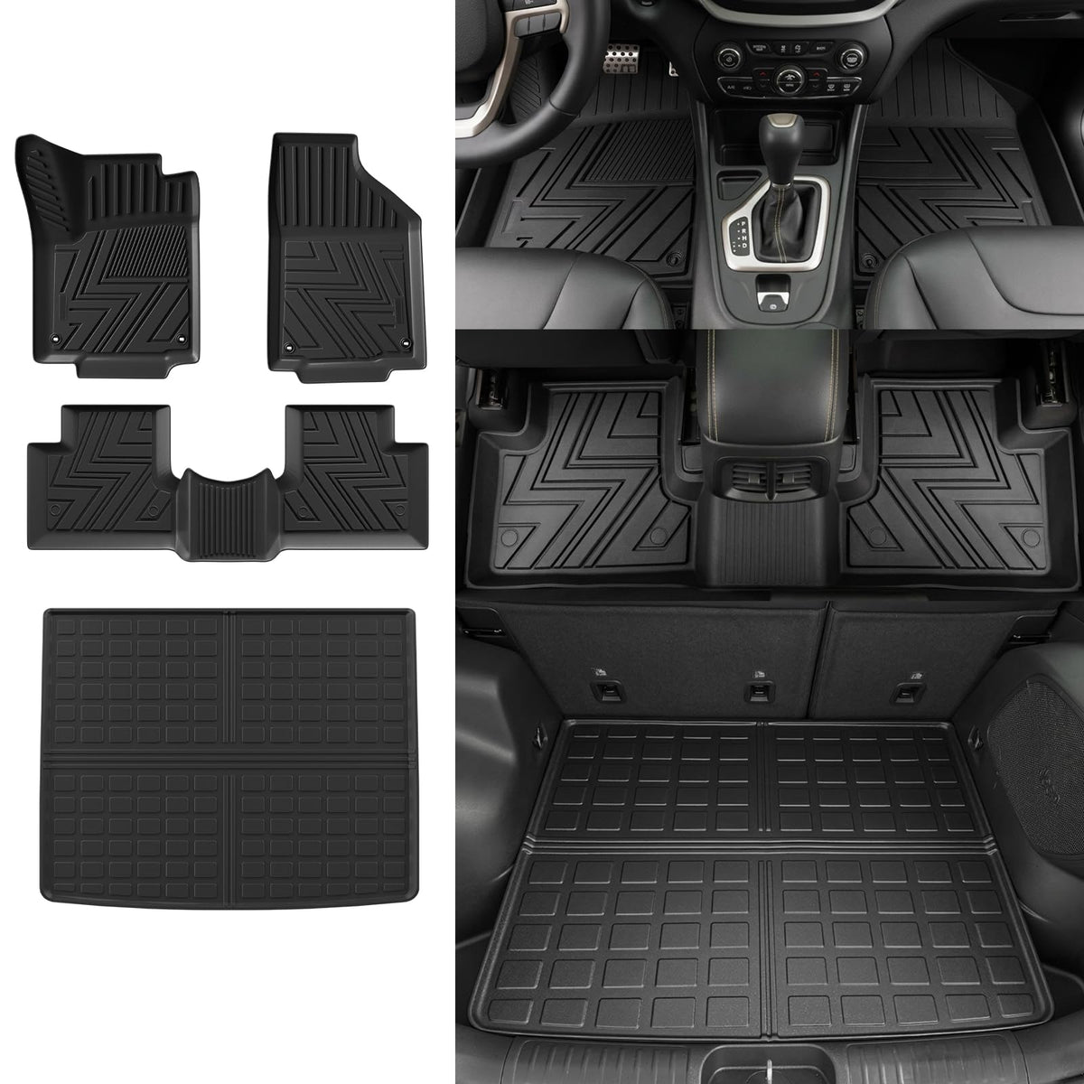 Rongtaod Floor Mats Set for 2021-2026 Kia Sorento 6&7 Seats Accessories