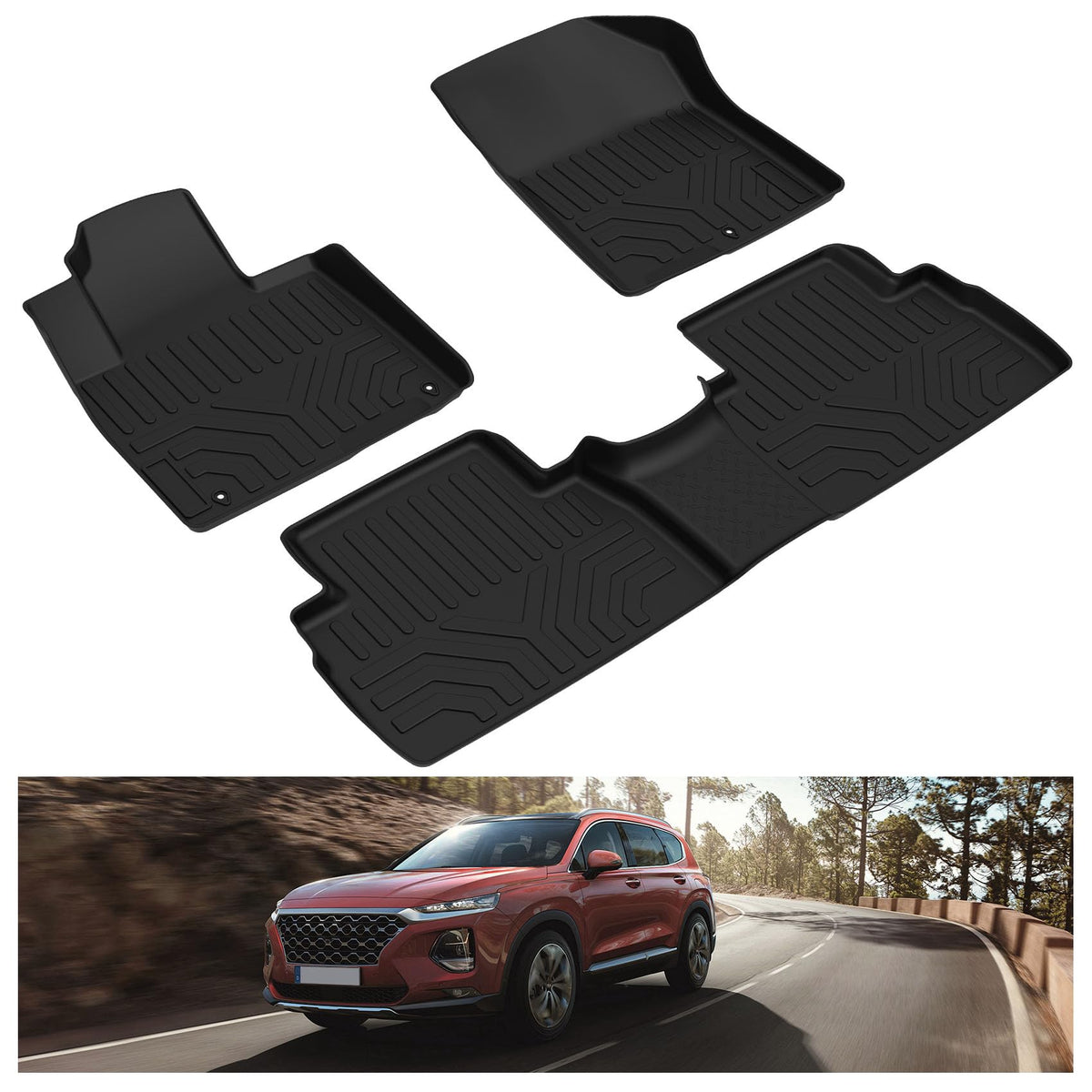 Kiwi Master Floor Mats for 2021-2026 Nissan Rogue (Not Sport)