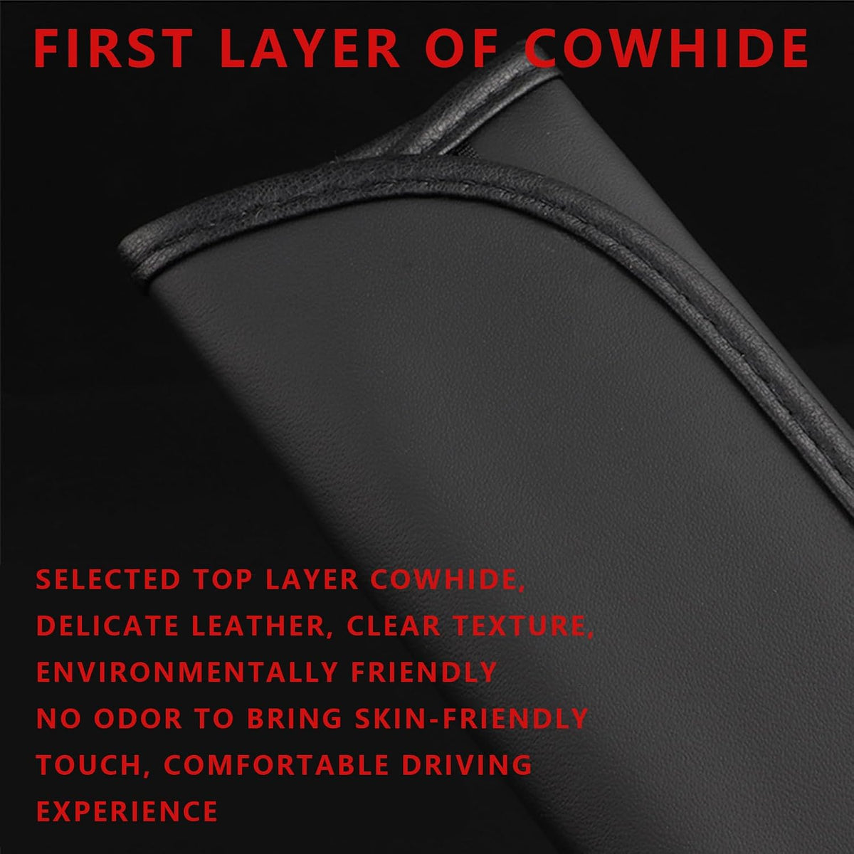 Designe for Camaro RS Seatbelt Cover Pad 2pack car Accessories Compatible with Camaro RS Shoulder Strap Protector with Comfortable Soft Leather. (HWZ-hjd-RS)