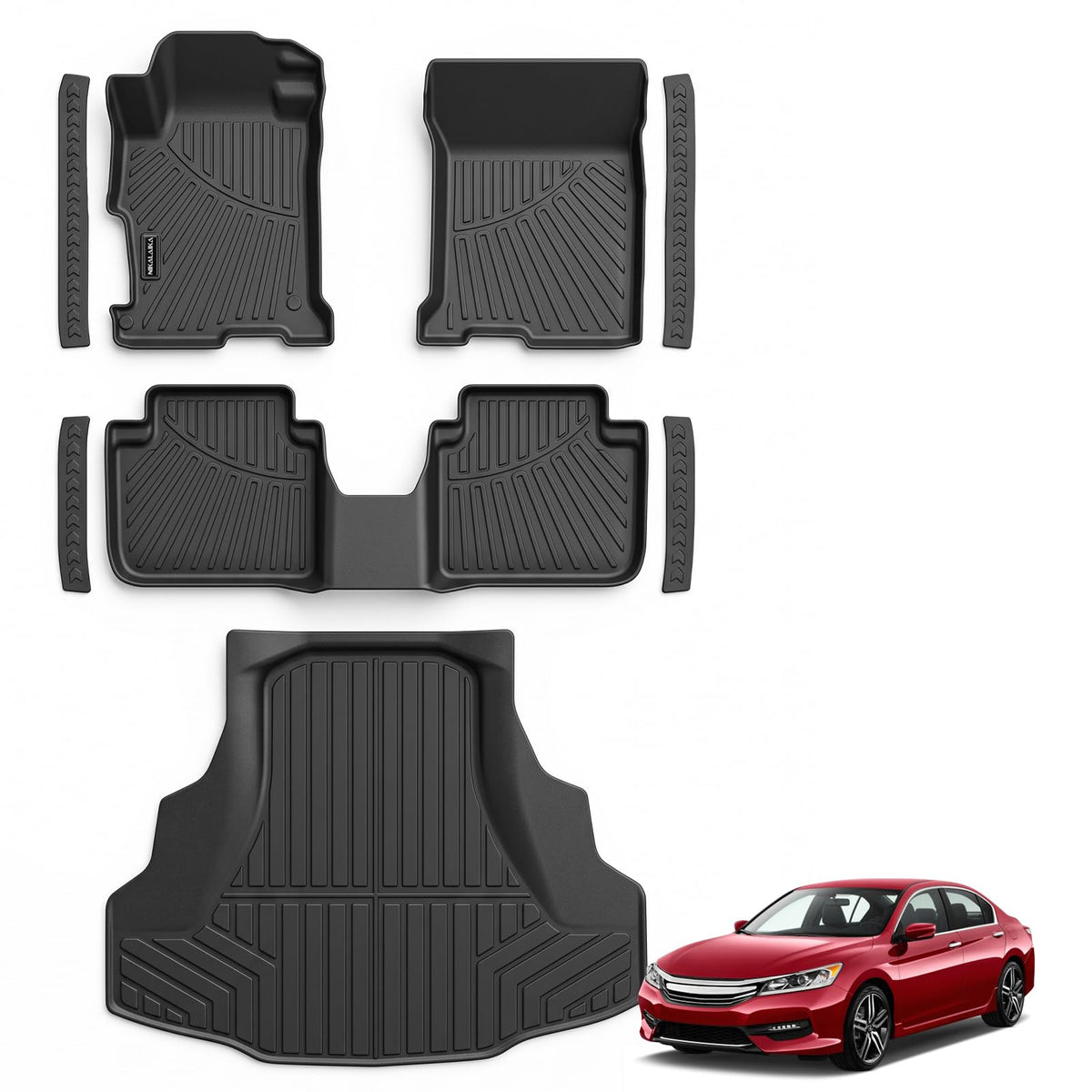 Floor Mats & Cargo Liner for 2022-2026 Jeep Wagoneer 8 Passenger (Non L/S)