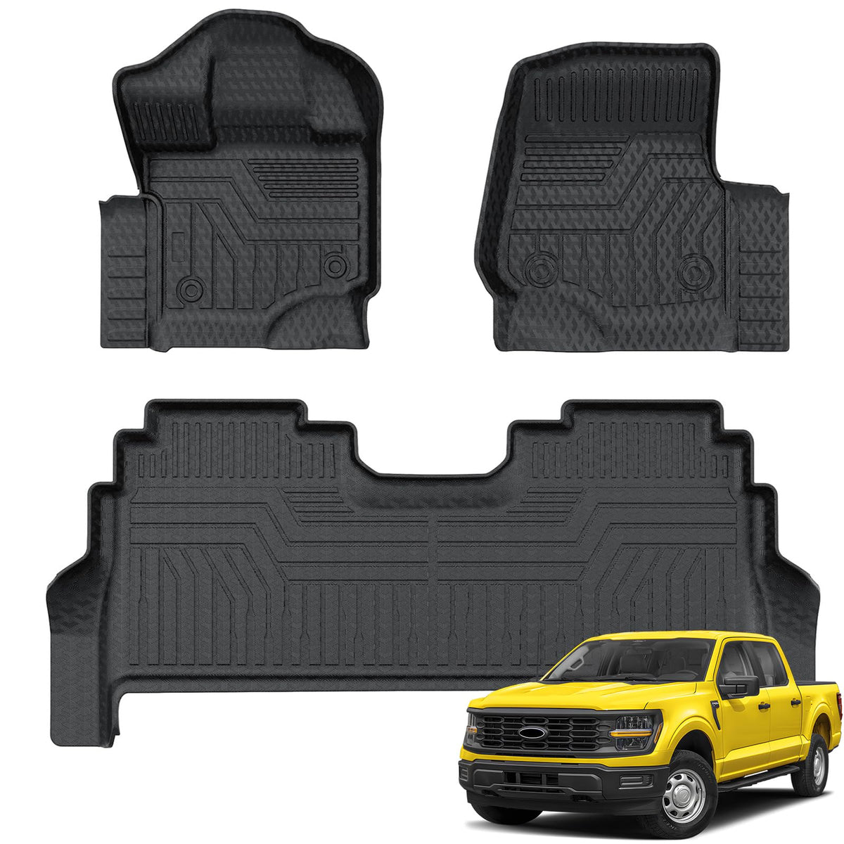 KUST Custom Fit Floor Mats for 2019-2025 2026 Nissan Altima Accessories All Weather Floor Mat Carpet Liners Front Rear 2 Row Seat Black Liner TPE
