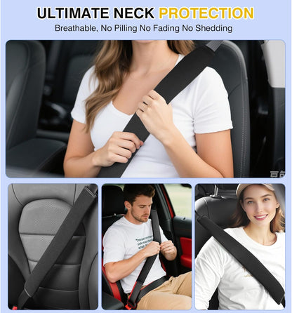 Upgraded Extra Long Car Seat Belt Cover, Soft Shoulder Pad for All Vehicles