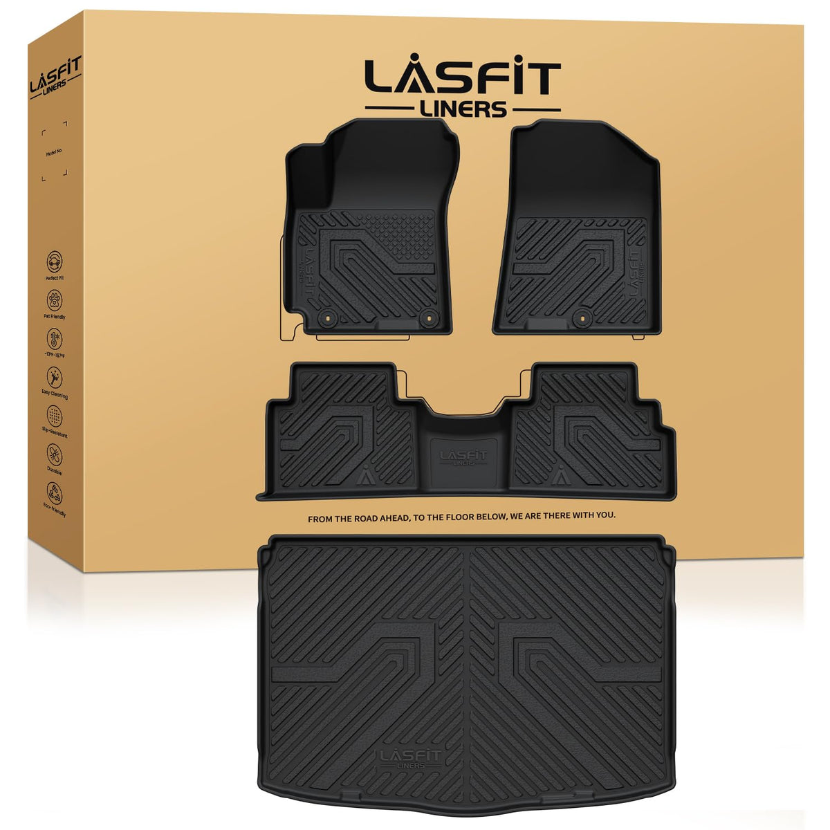 LASFIT Floor Mats for Hyundai Santa Fe Gas 2027 2026 2025 2024