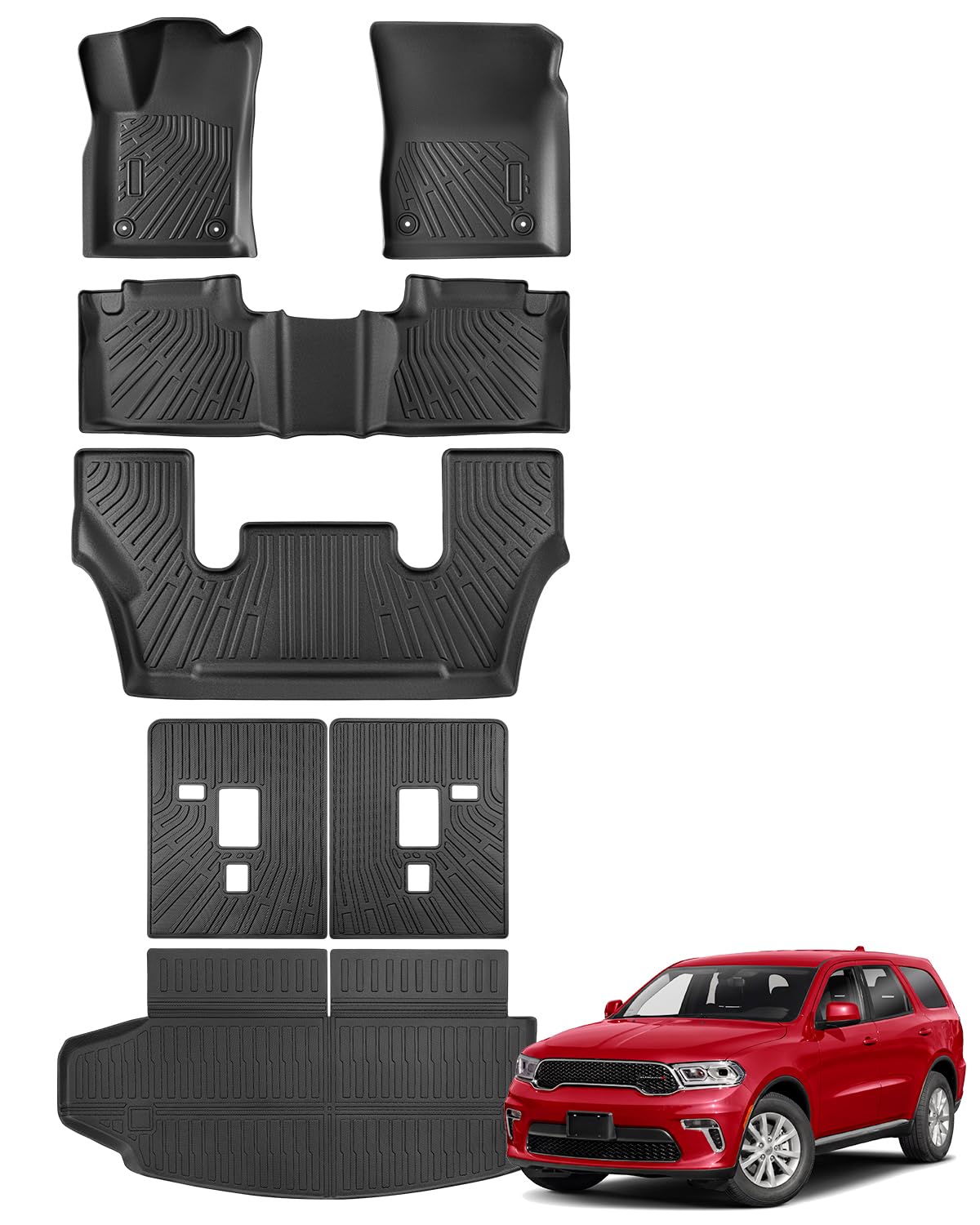 for Toyota Sienna 2013-2020 Floor Mats Cargo Liner Trunk Mat (8 Seater)