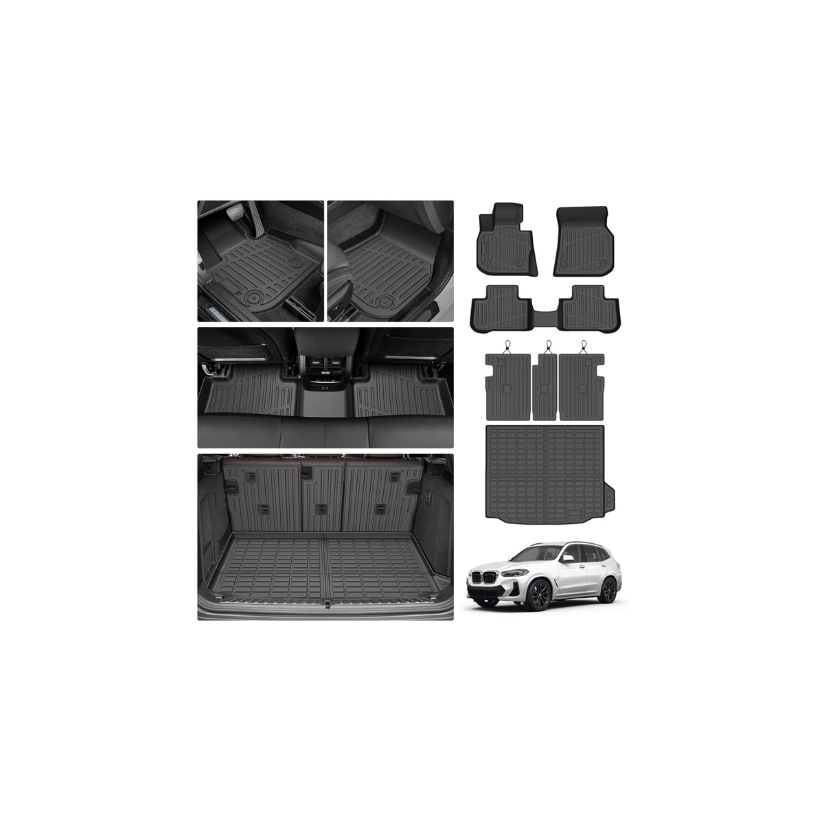 Cartist Floor Mats Fit for Honda HR-V HRV 2023 2024 2025 2026 (Include Hybrid) All Weather Floor Liners Front & 2nd Row Floor Mat for HRV Heavy Duty