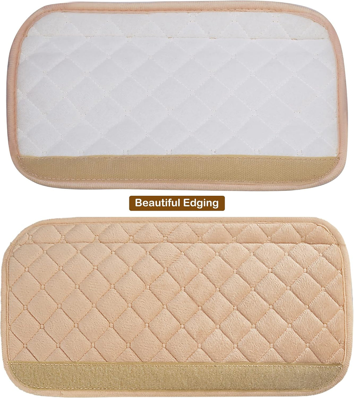 HighnessHwoo Extra Long Seatbelt Covers for Adults Kids Women & Men, Soft Car Seat Belt Strap Cushion for for truck & bus drivers only, Shoulder Neck Chest Protector Pads, 1pc, Beige, 25.5in