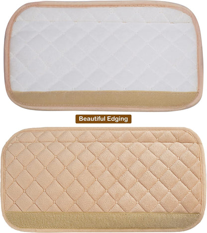 HighnessHwoo Extra Long Seatbelt Covers for Adults Kids Women & Men, Soft Car Seat Belt Strap Cushion for for truck & bus drivers only, Shoulder Neck Chest Protector Pads, 1pc, Beige, 25.5in