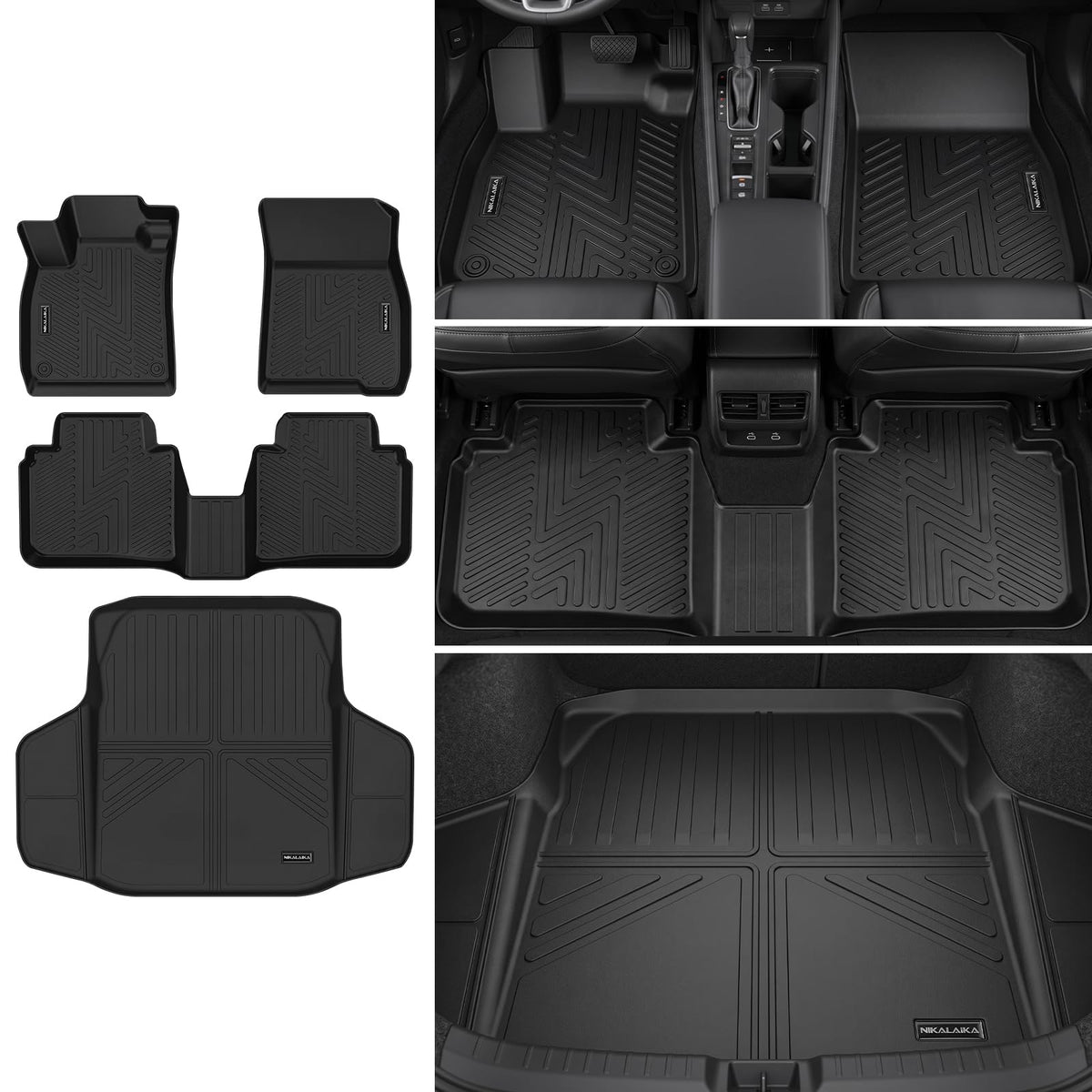 Floor Mats & Cargo Liner for 2022-2026 Jeep Wagoneer 8 Passenger (Non L/S)