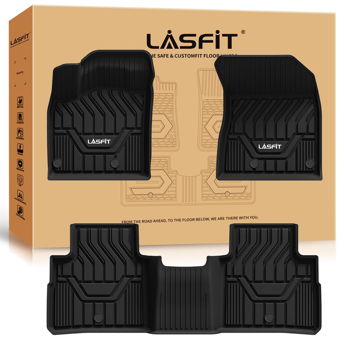 LASFIT Floor Mats for Subaru Crosstrek 2023-2018 & Impreza 2023-2017