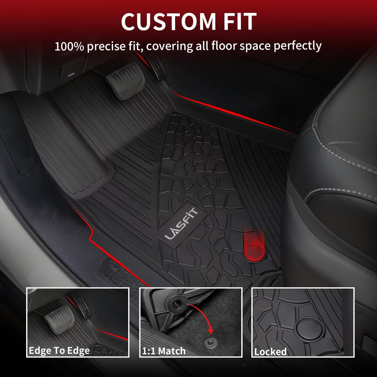 LASFIT Floor Mats for Jeep Grand Cherokee WL 2022-2026 2027 5-Seat