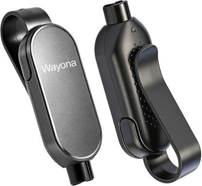 Wayona 2PCS Car Safety Emergency Tool, 2-in-1 Window Breaker & Seatbelt Cutter with Visor Clip, Automotive Escape & Rescue Glass Breaker Tools (Black)