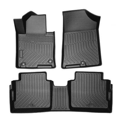 Car Floor Mats for 2012-2018 Ford Focus,All Weather TPE Rubber Full Set Includes 1st 2nd Row Front Maximum Coverage,Non Slip (for 2012-2018 Ford Focus)