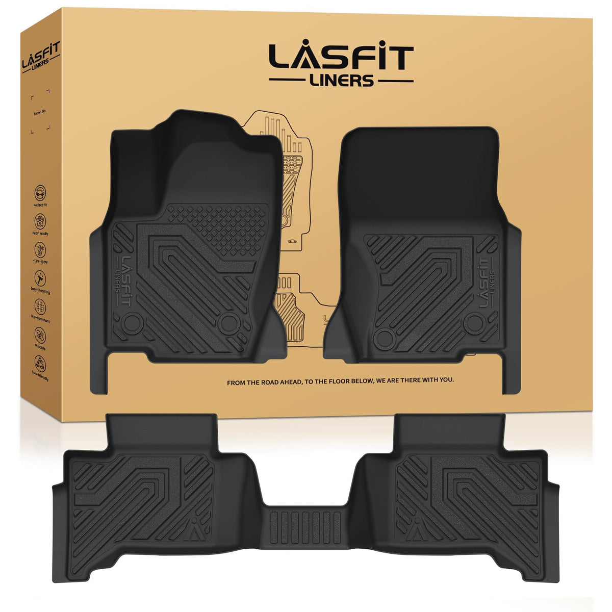 LASFIT Floor Mats for Toyota 4Runner 2013-2024 & for Lexus GX460 2014-2023