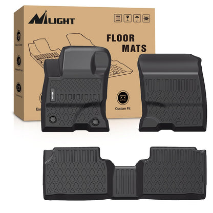 Nilight TPE Floor Mats for Ford F250 F350 F450 Super Duty Crew Cab
