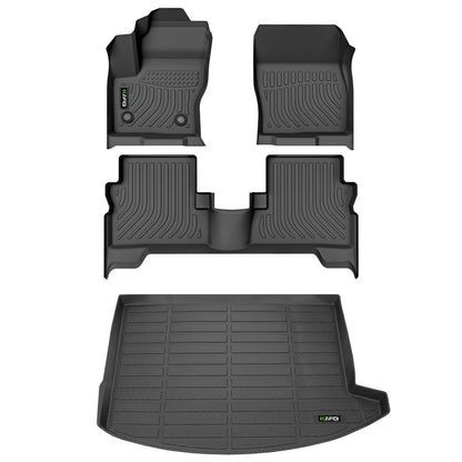 HAFIDI® Floor Mats & Cargo Liner Set Fit for 2023-2027 Kia NIRO & NIRO Hybrid (Not for NIRO EV &NIRO PHEV) All Weather Protection TPE Anti-Slip Floor Liners Custom Accessories -Black