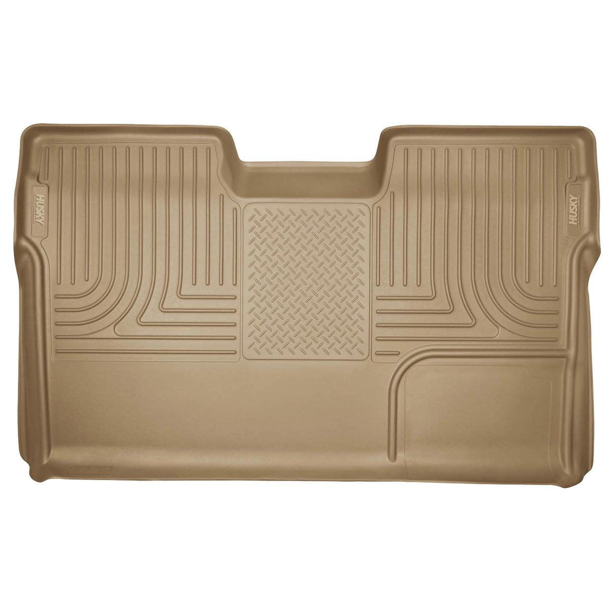 Husky Liners Weatherbeater Floor Mats | Fits 2009 - 2014 Ford F-150 SuperCrew Cab w/out Manual Shifter (Footwell Coverage) | Front & 2nd Row, 3-pc Black - 98331